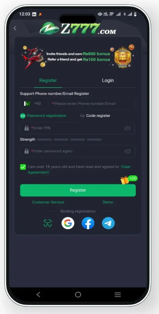 Z777 Game Login